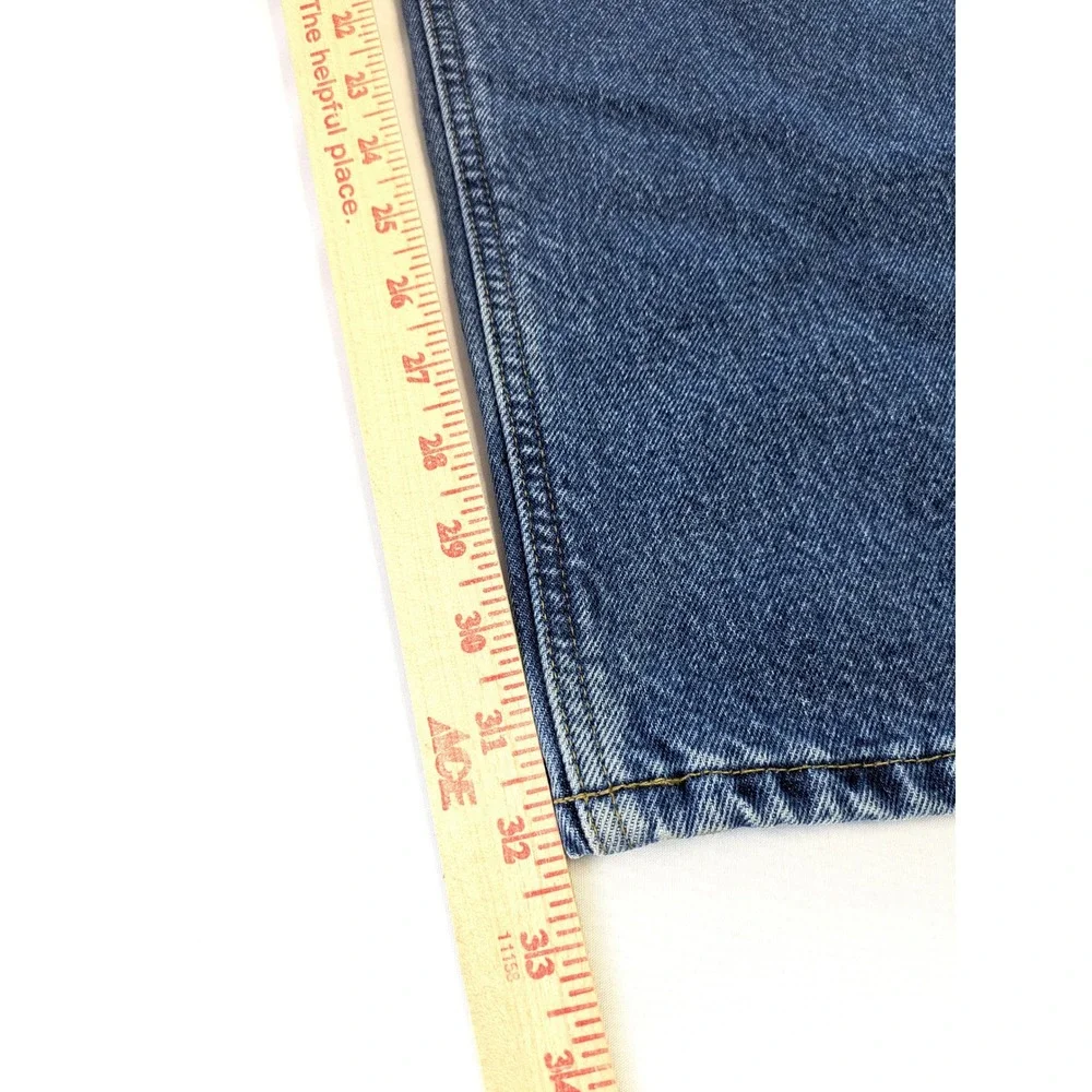 Carhartt B172 DST Flannel Lined Relaxed Fit Jeans Blue Denim Mens 44x32